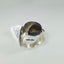 Natural Agate and Cubic Zircon Men Ring