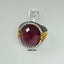 Natural Ruby and Cubic Zircon Men Ring