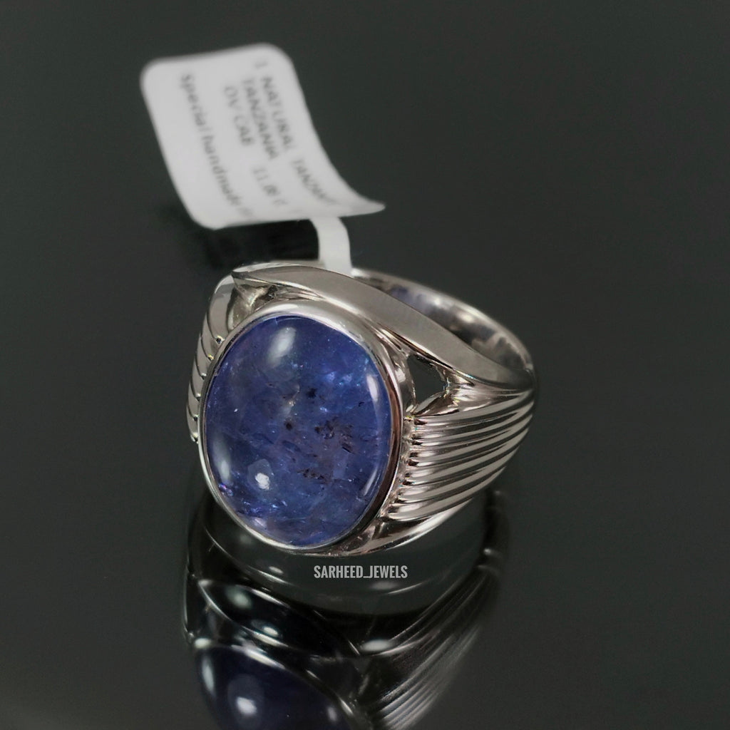 Natural Tanzanite Men Ring