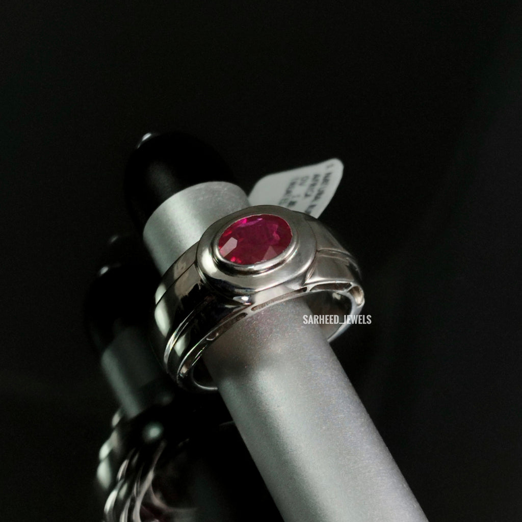 Natural Ruby Men Ring