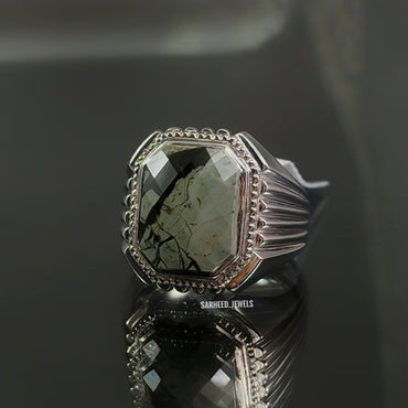 Natural Jasper Men Ring