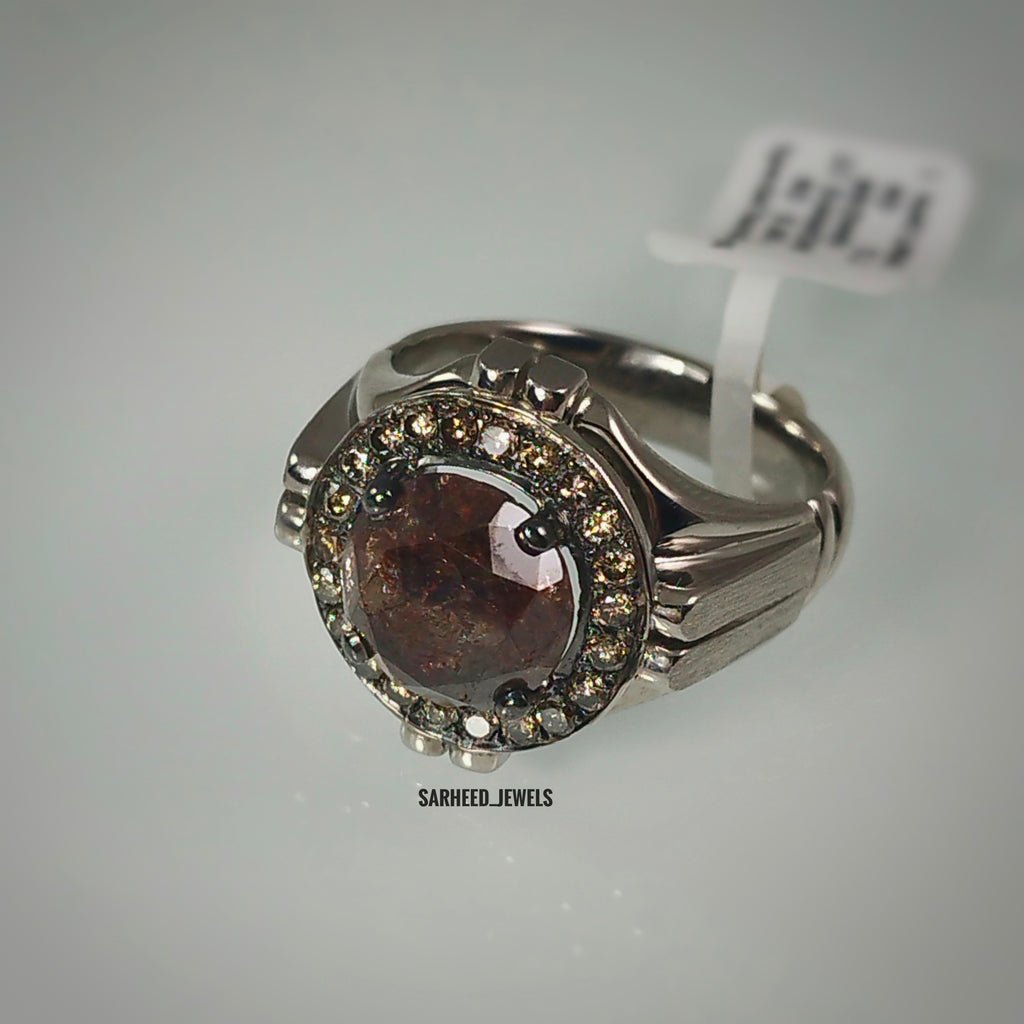 Brown Diamond Men Ring