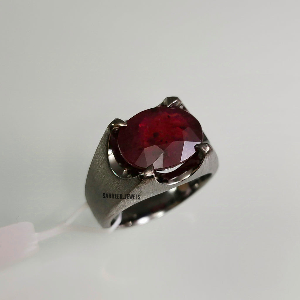 Natural Ruby Men Ring