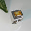 Natural Citrine Men Ring