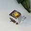 Natural Citrine Men Ring