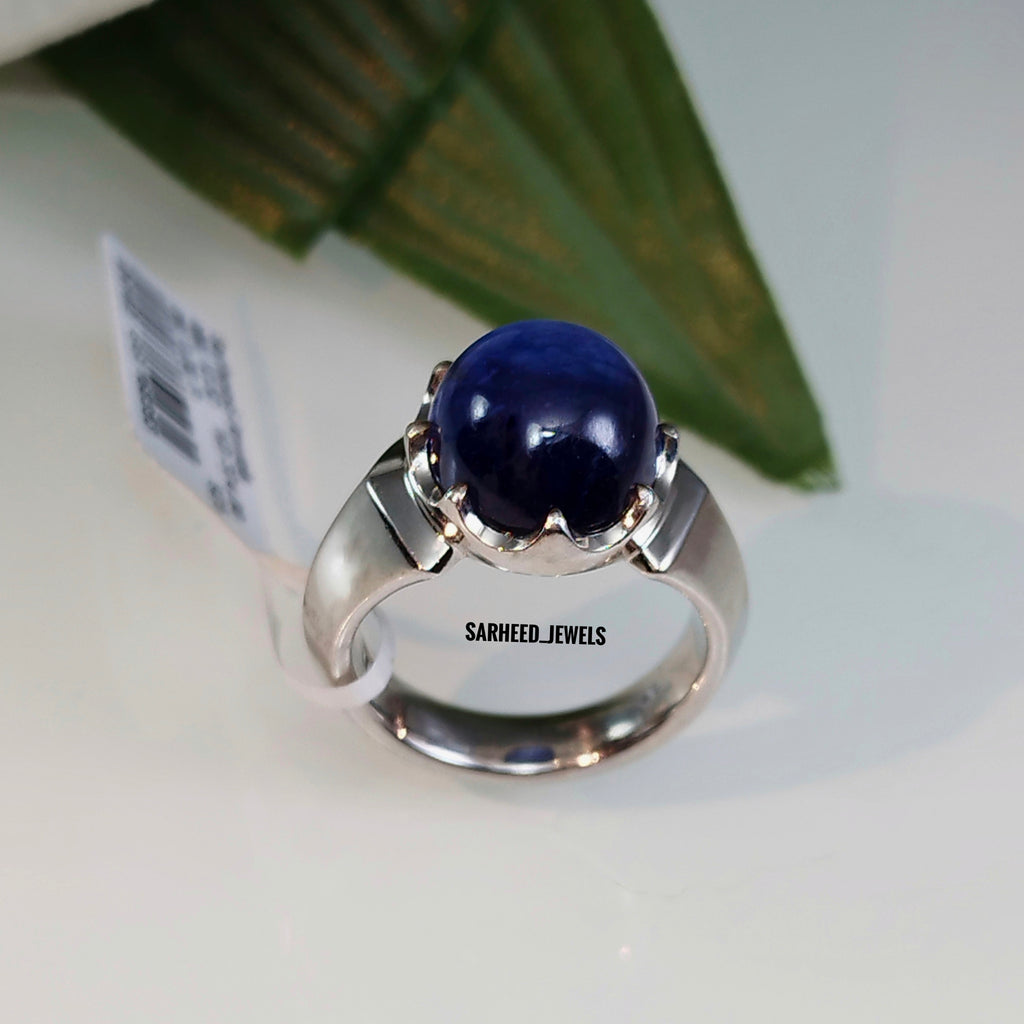 Natural Sapphire Men Ring