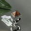 Natural Spinel and Brown Diamond Men Ring