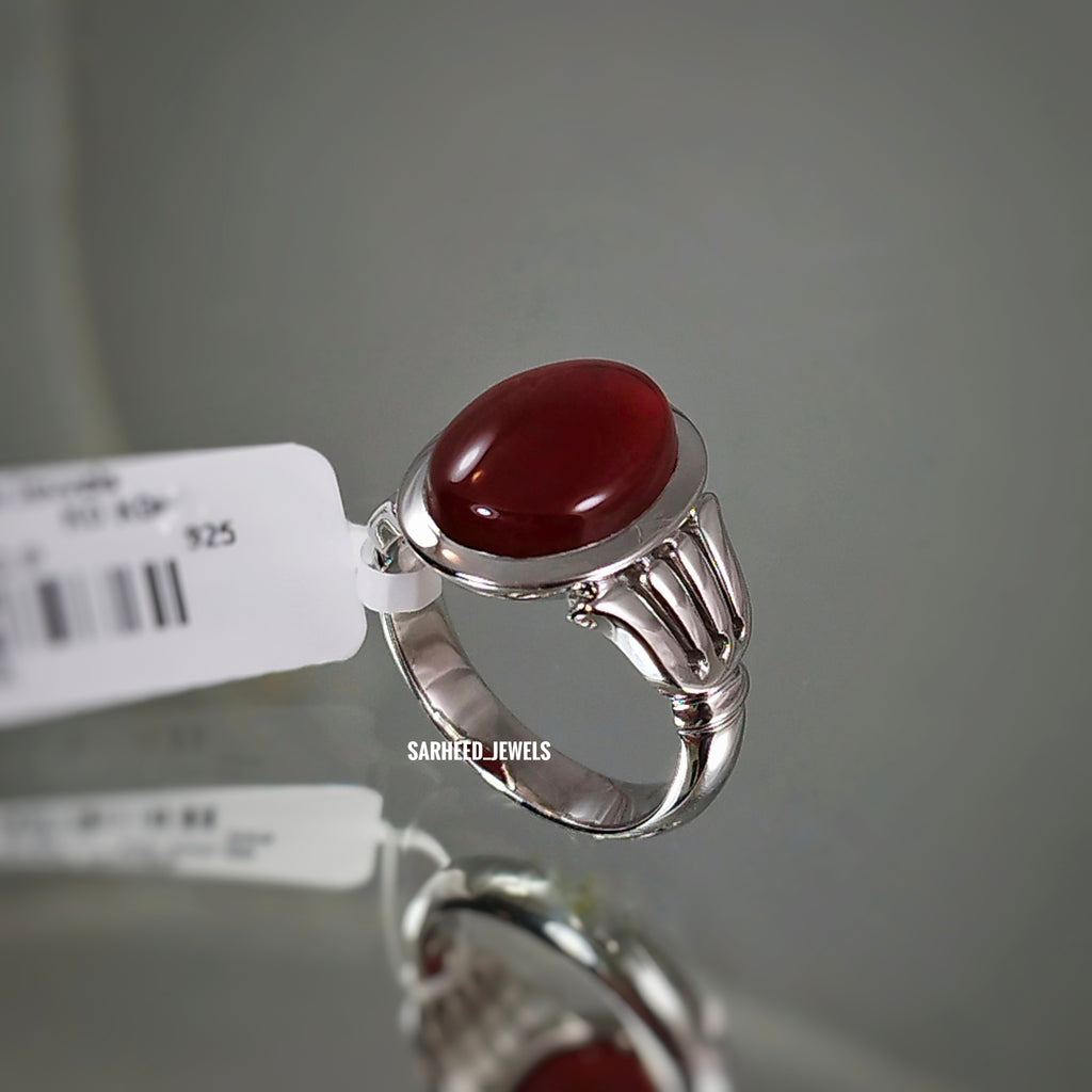 Natural Agate Men Ring