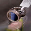 Natural Agate & Diamond Men Ring