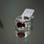 Natural Garnet and Brown Diamond Ring