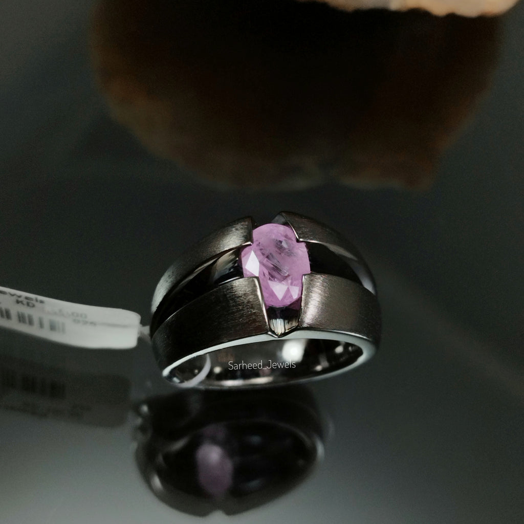 No Heat Ruby Men Ring
