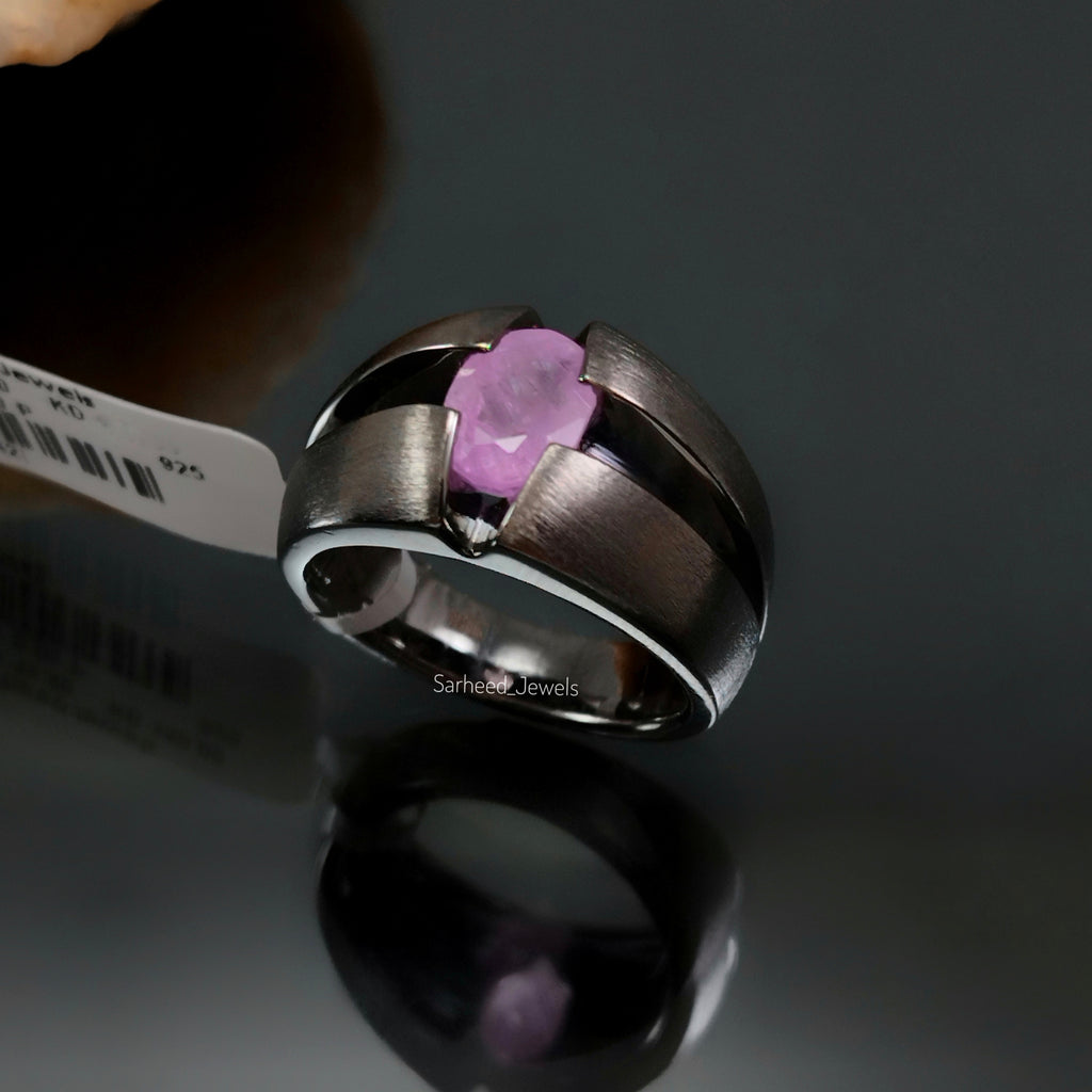 No Heat Ruby Men Ring