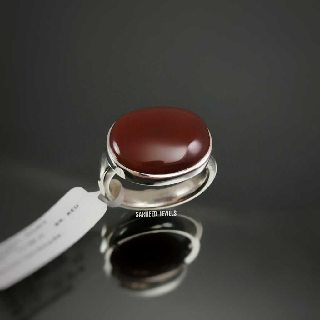 Natural Agate Men Ring