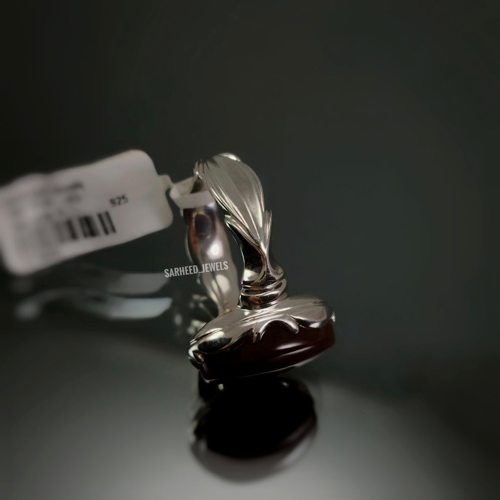 Natural Agate Men Ring