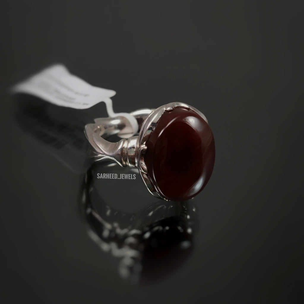 Natural Agate Men Ring