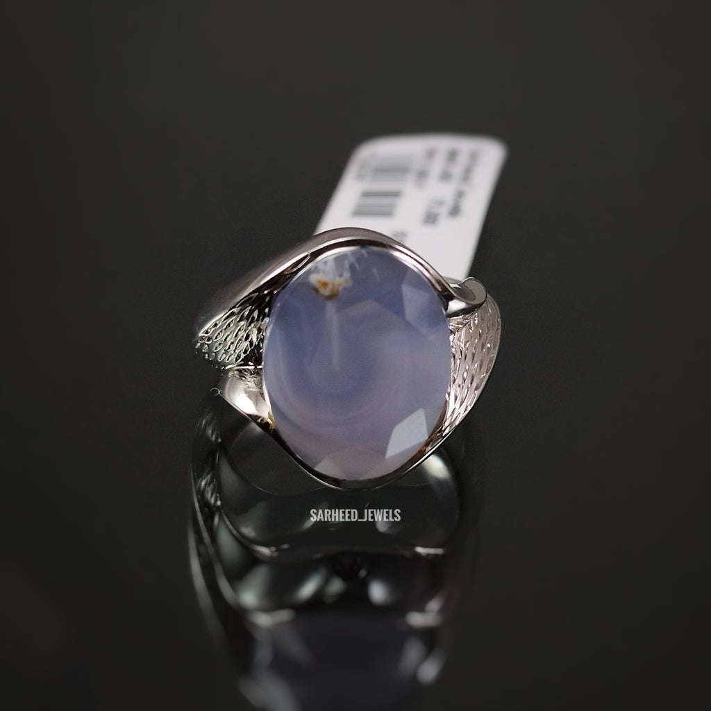 Natural Agate Men Ring