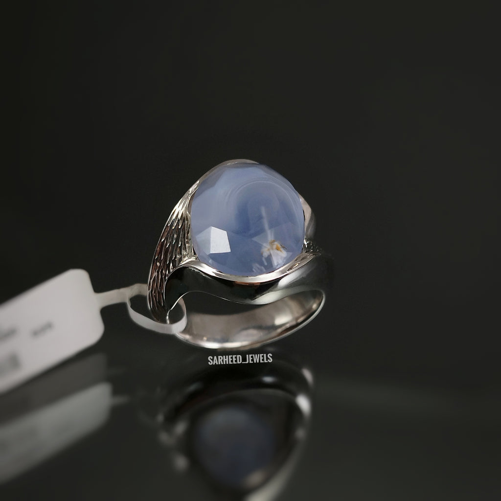Natural Agate Men Ring