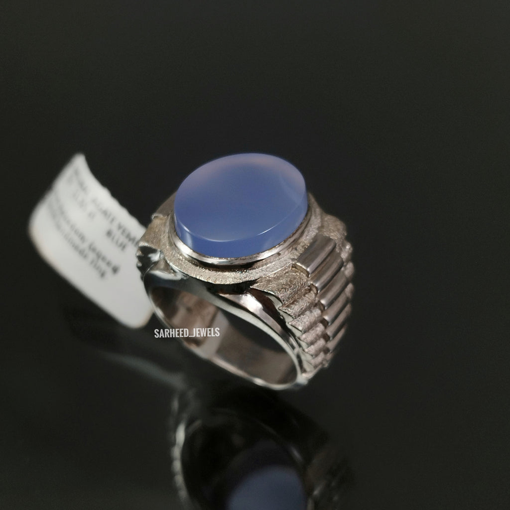 Natural Agate Men Ring