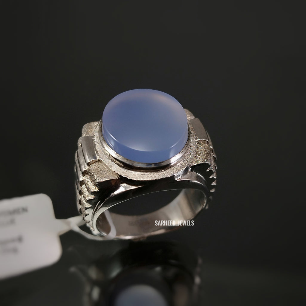 Natural Agate Men Ring