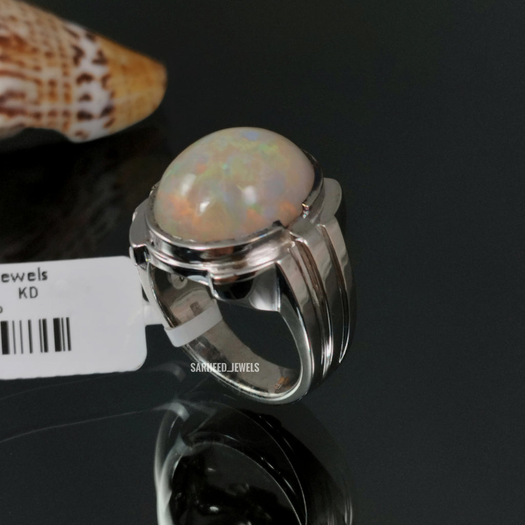 Natural Opal Men Ring