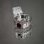Natural Spinel and Diamond Men Ring