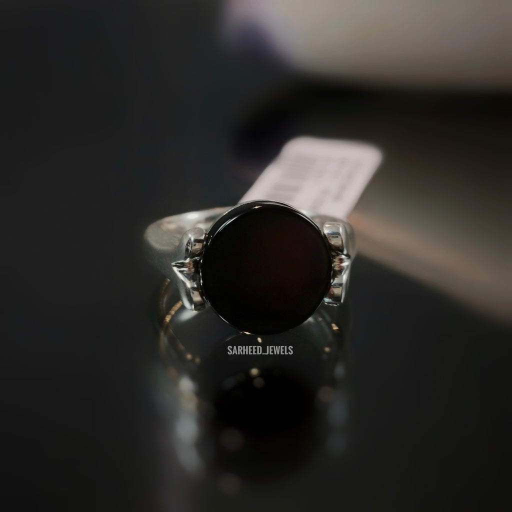 Natural Black Onyx Men Ring