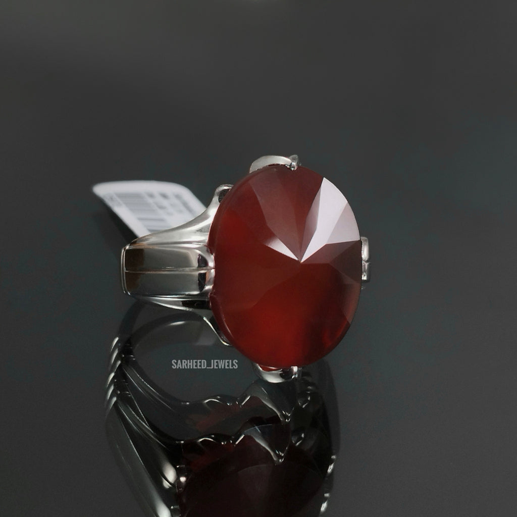 Natural Agate Men Ring
