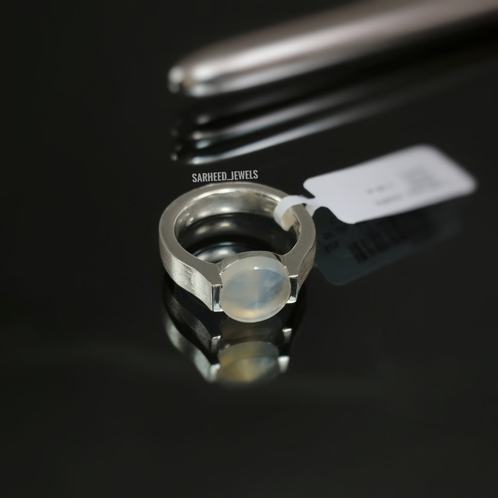 Natural Agate Men Ring