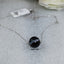 Natural Agate White Gold Necklace