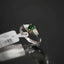 Natural Tsavorite and Diamond Two-Tone Gold Ring