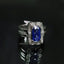 Natural Sapphire and Diamond Men Ring
