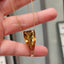 Natural Citrine and Diamond Gold necklace