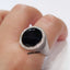 Natural Onyx and Diamond Men Ring