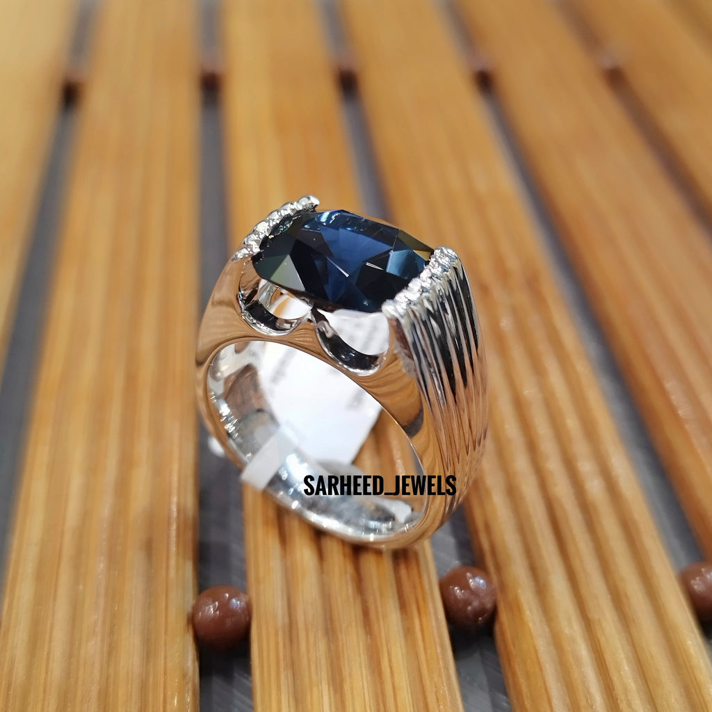 Natural Spinel Men Ring