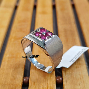 Natural Rubies Men Ring