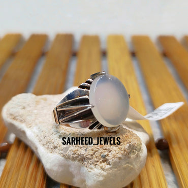 Natural Agate Men Ring