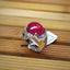 Natural Ruby And Diamond Men Ring