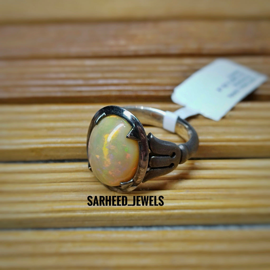 Natural Opal Men Ring