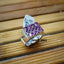 Natural Garnet and Diamond Men Ring