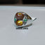 Natural Fire Agate and Emerald Men Ring