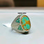 Natural Turquoise and Emerald Men Ring