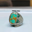 Natural Turquoise and Emerald Men Ring