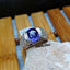 Natural Tanzanite and Diamond Men Ring