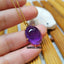 Natural Amethyst Gold Necklace