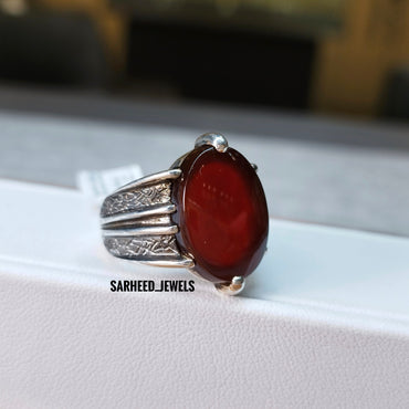 Natural Agate Men Ring