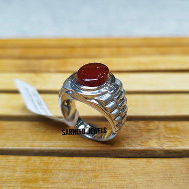 Natural Agate Men Ring
