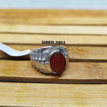 Natural Agate Men Ring