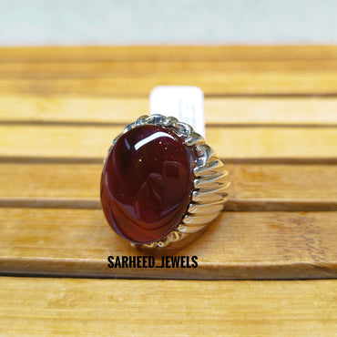Natural Agate Men Ring