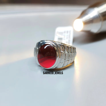 Natural Agate Men Ring