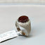 Natural Agate and Diamond Men Ring